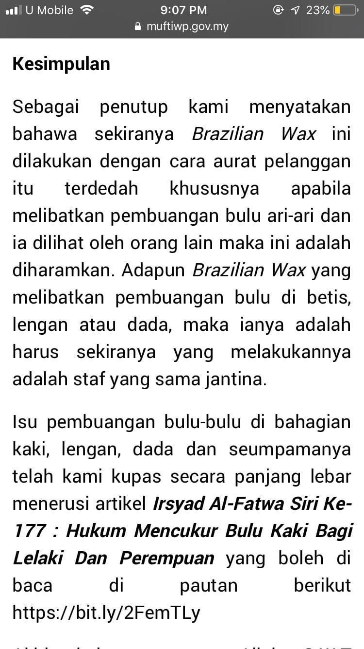 Petikan/infografik fatwa rasmi