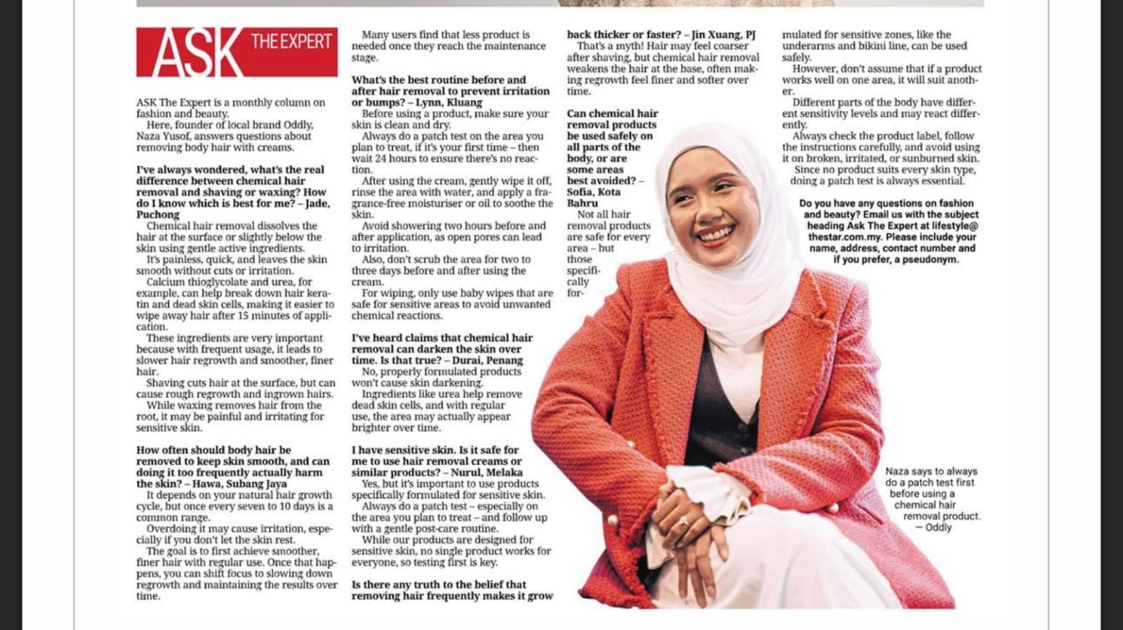 Liputan Sang Bulu di The Star