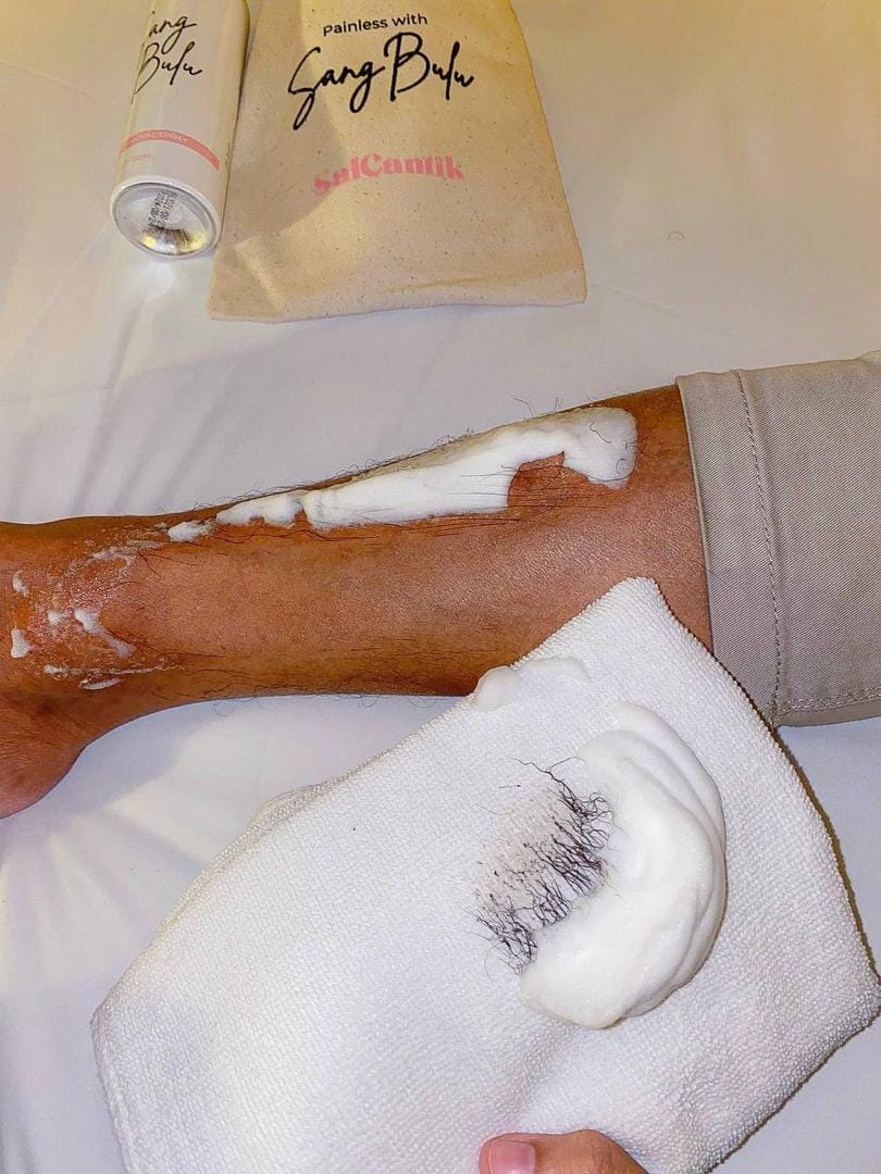 Tulang kaki close-up licin