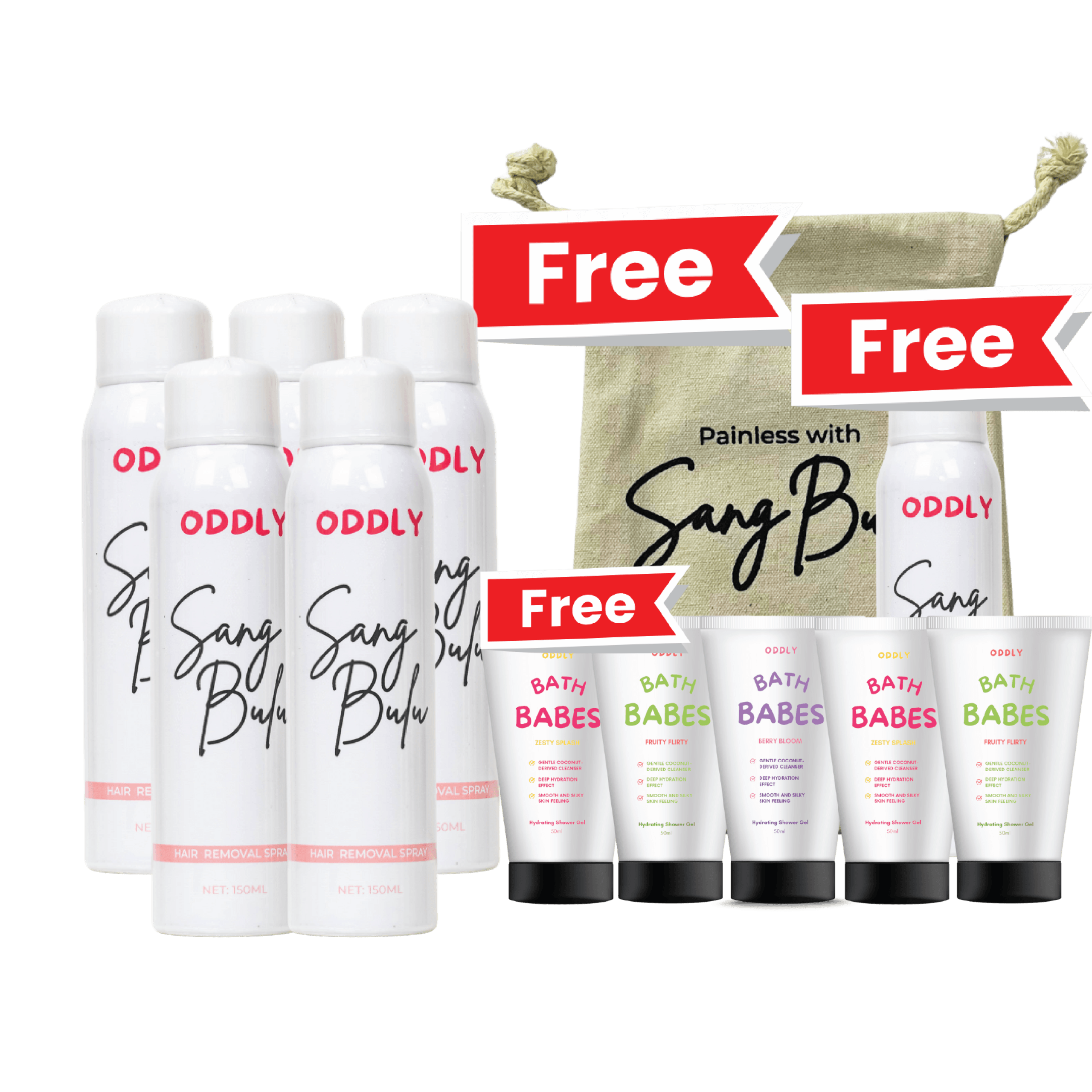 Set Bulu Lambat Tumbuh