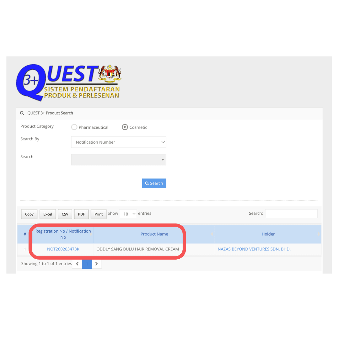 Sijil kelulusan KKM terbaru untuk Sang Bulu