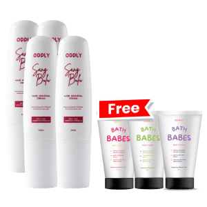 SET BULU TUMBUH HALUS SANG BULU 4 BOTOL (FREE 3 BATH BABES)